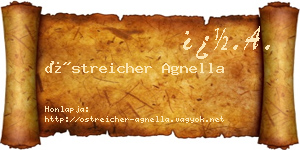 Östreicher Agnella névjegykártya